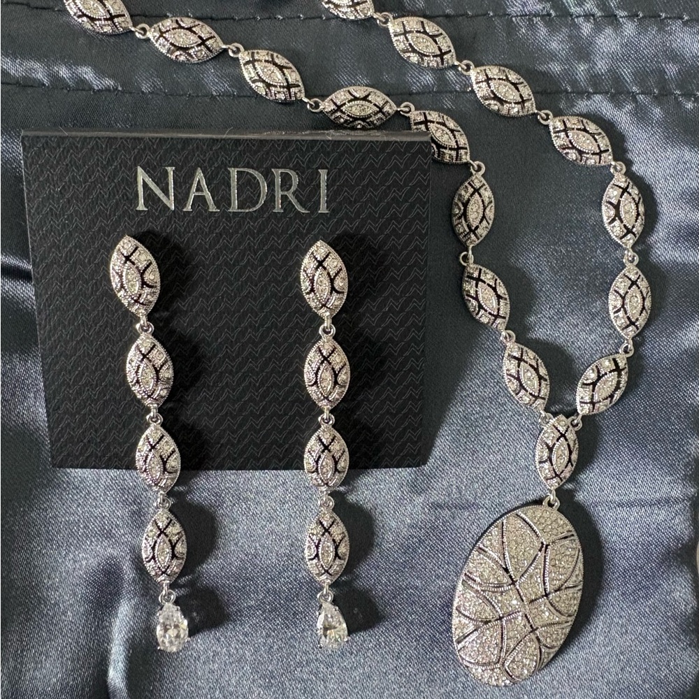 Nadri exquisite Necklace and Earrings set NEW!
